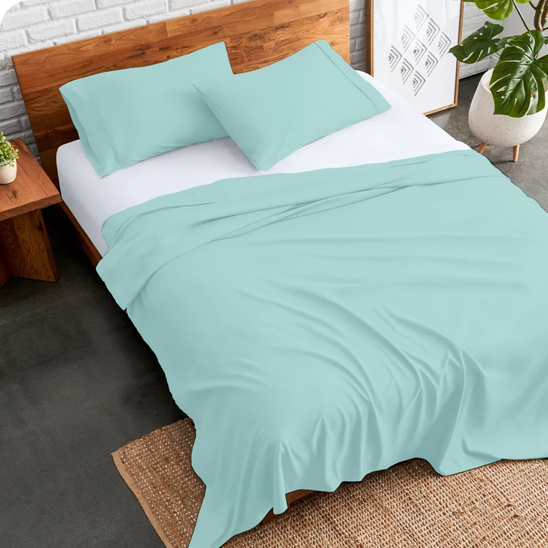 Aqua Blue Bed Sheets