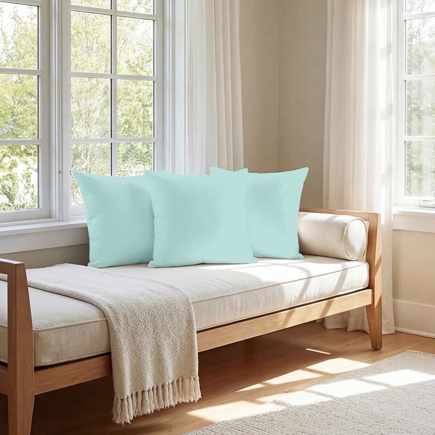 Aqua Blue Cushion Covers