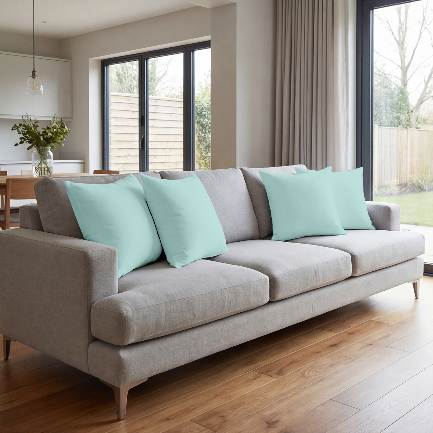 Aqua Blue Cushion Covers