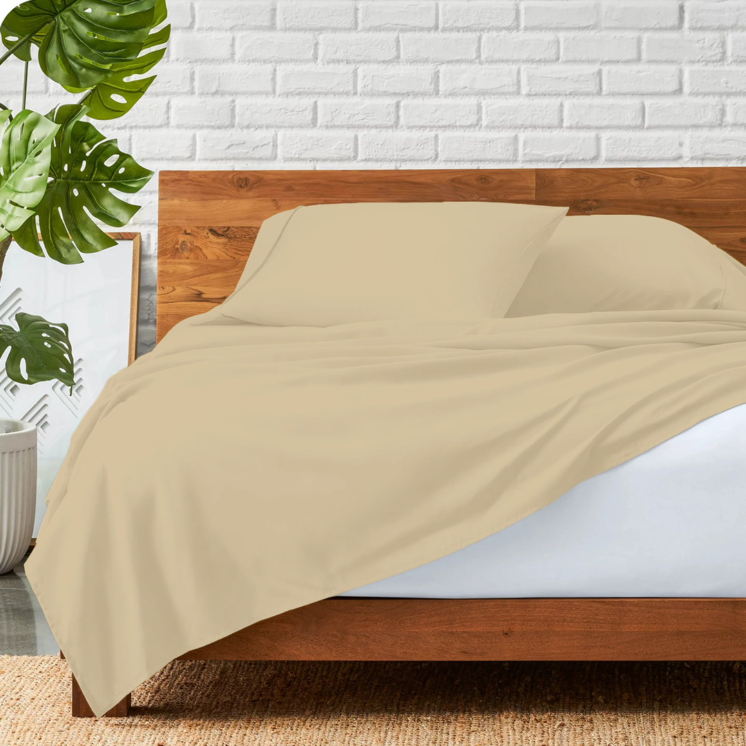 Beige Bed Sheets