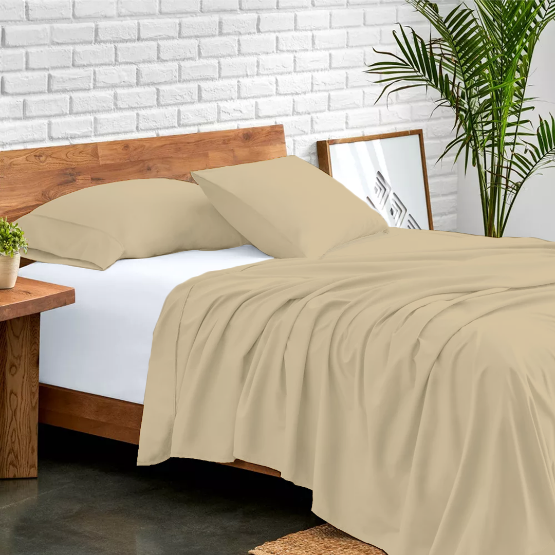 Beige Bed Sheets