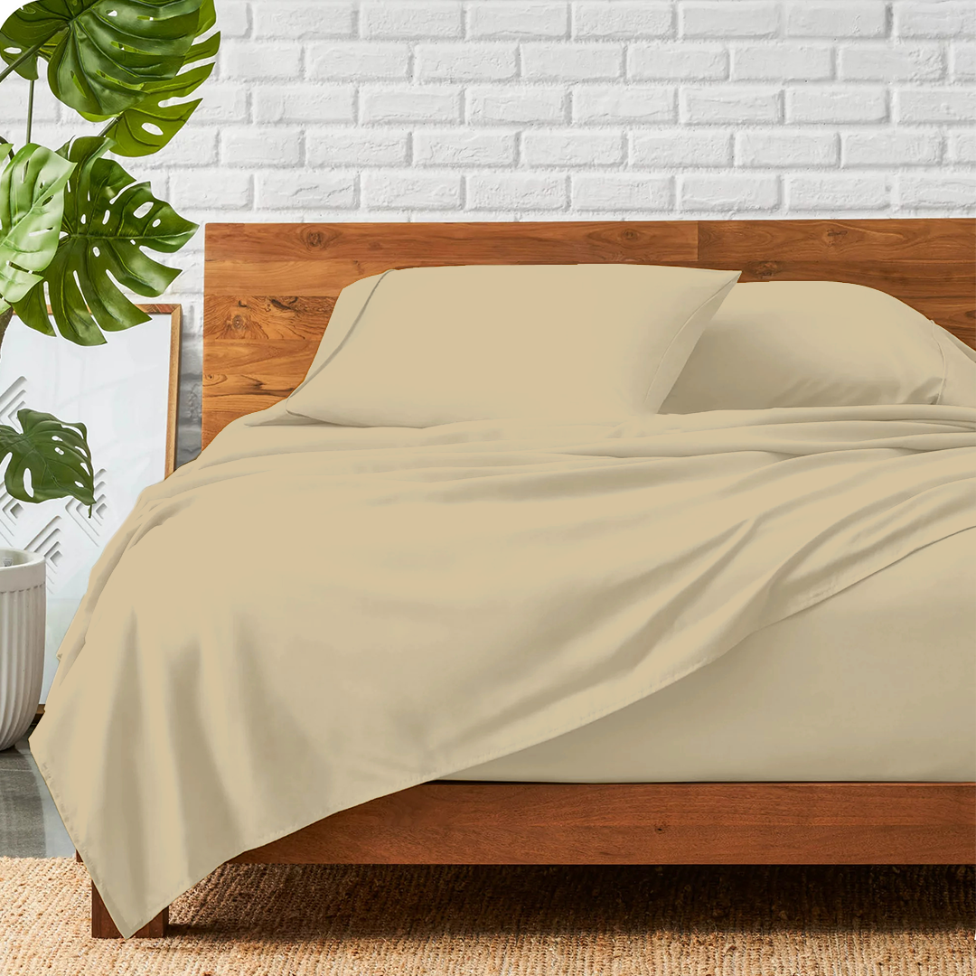 Beige Bed Sheet Sets