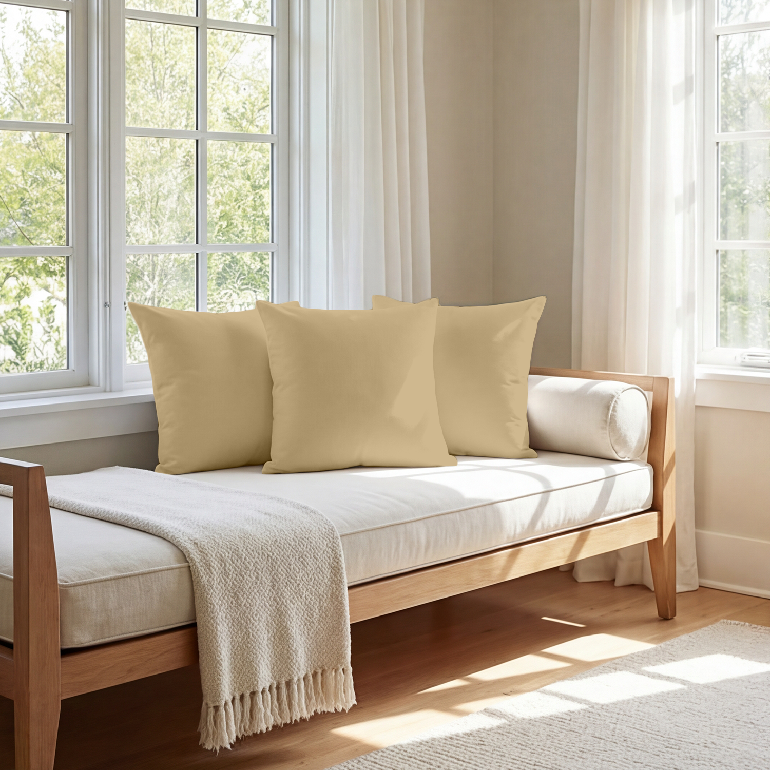 Beige Cushion Covers