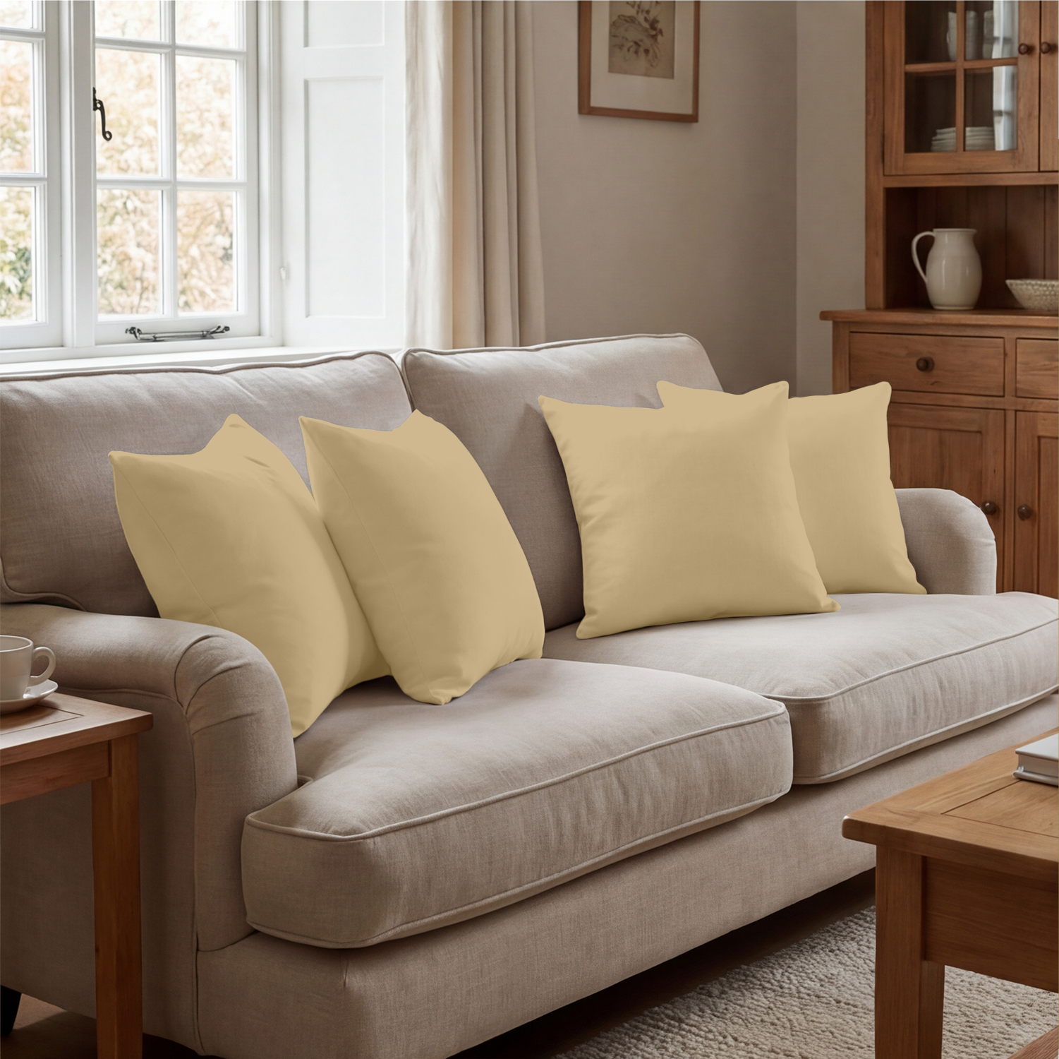 Beige Cushion Covers