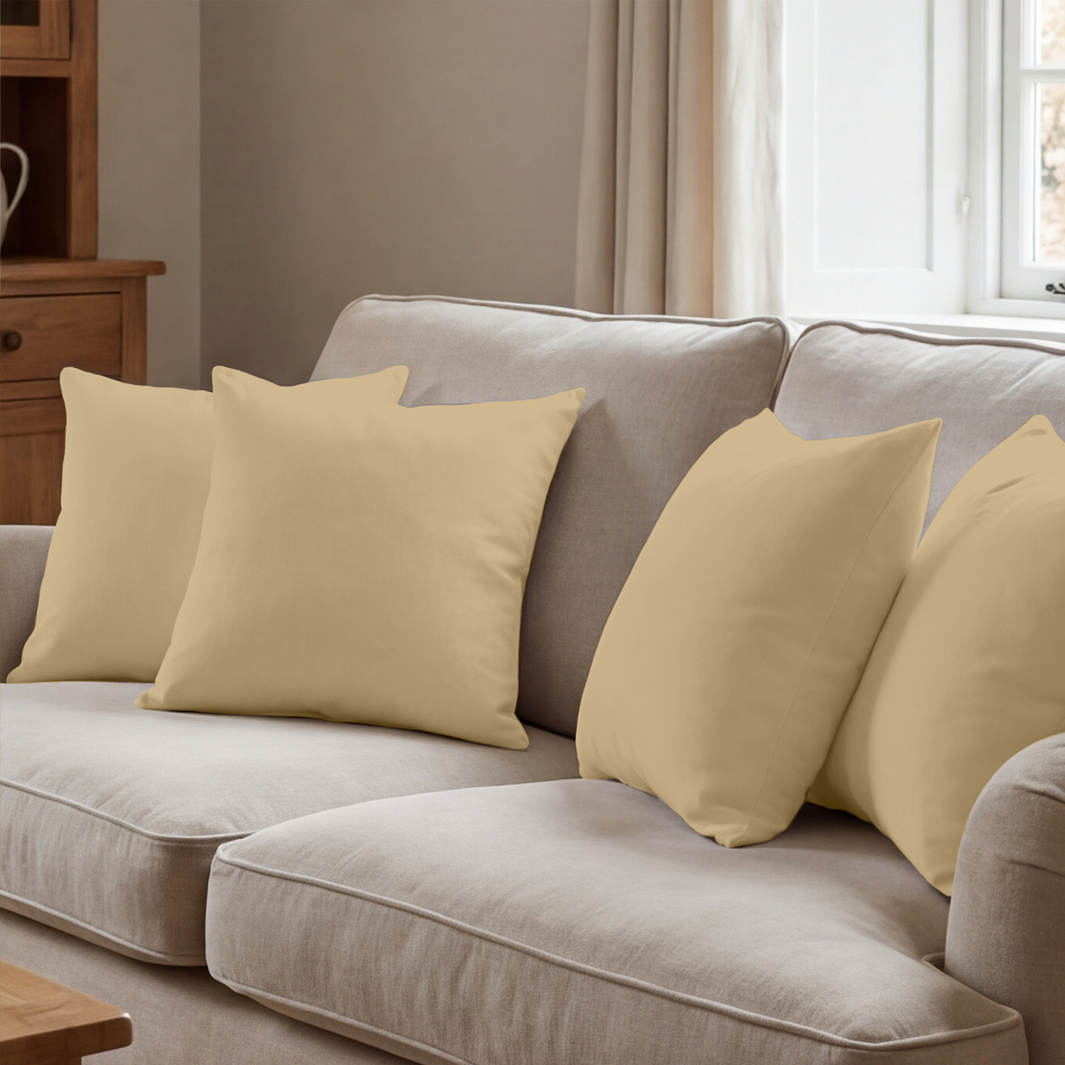 Beige Cushion Covers