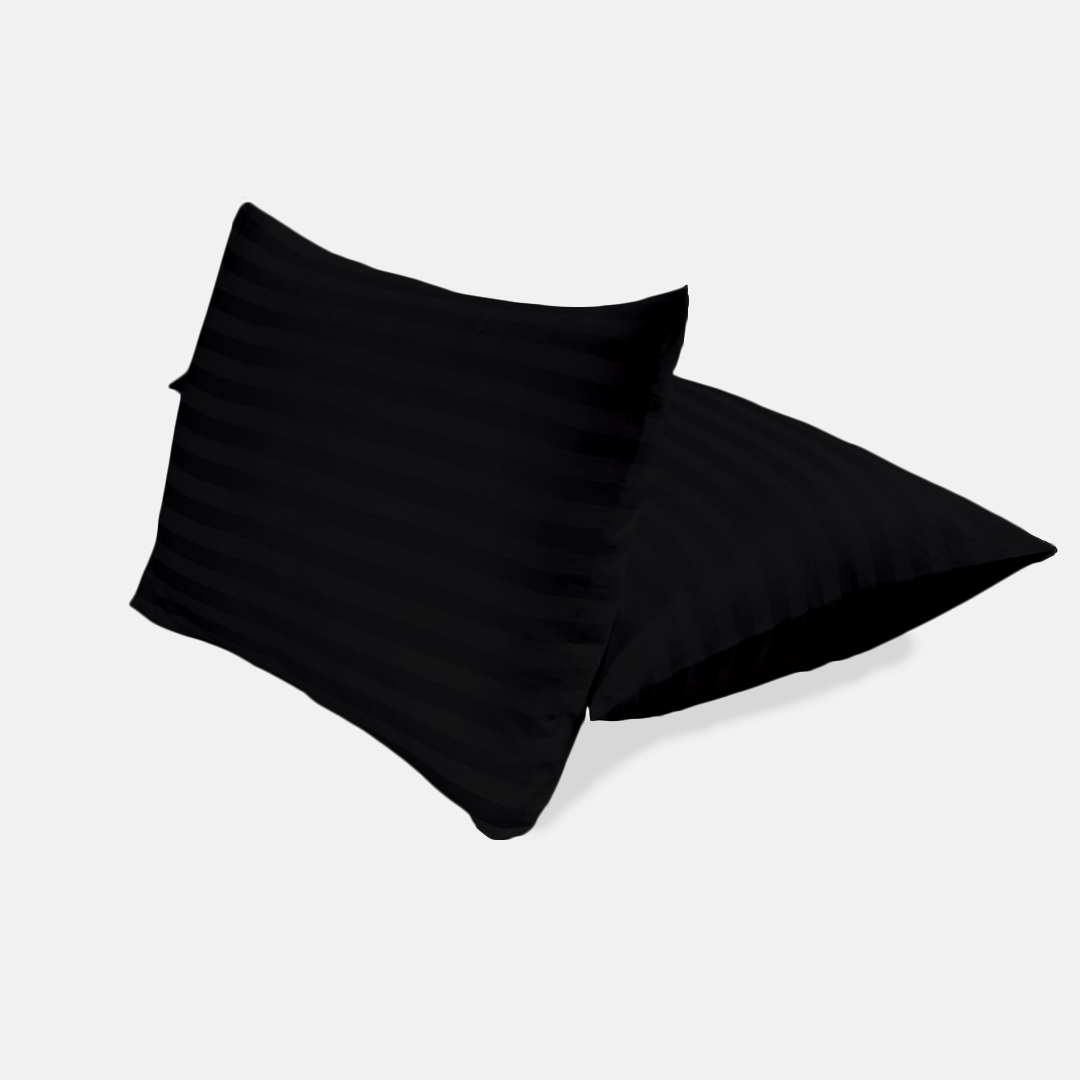 Black Stripe Pillow Cover