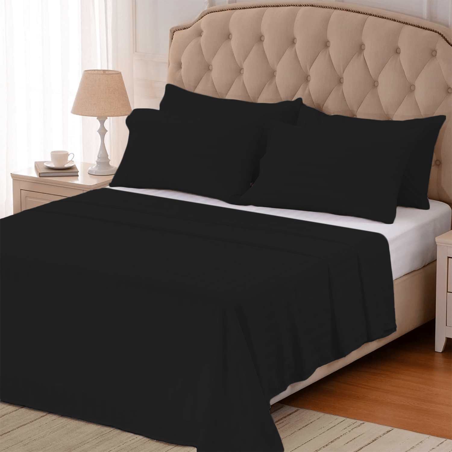 Black Stripe Bed Sheets
