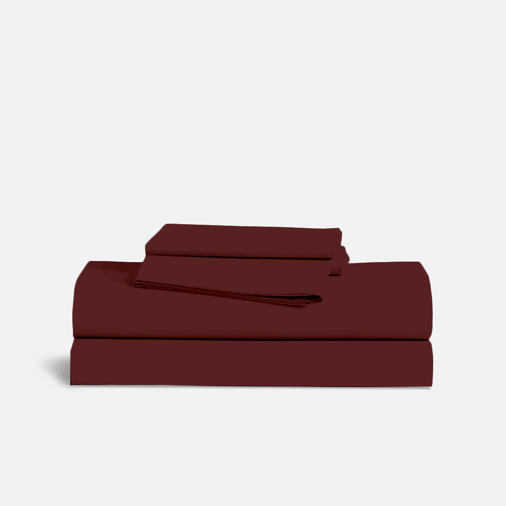 Burgundy Bed Sheet Set