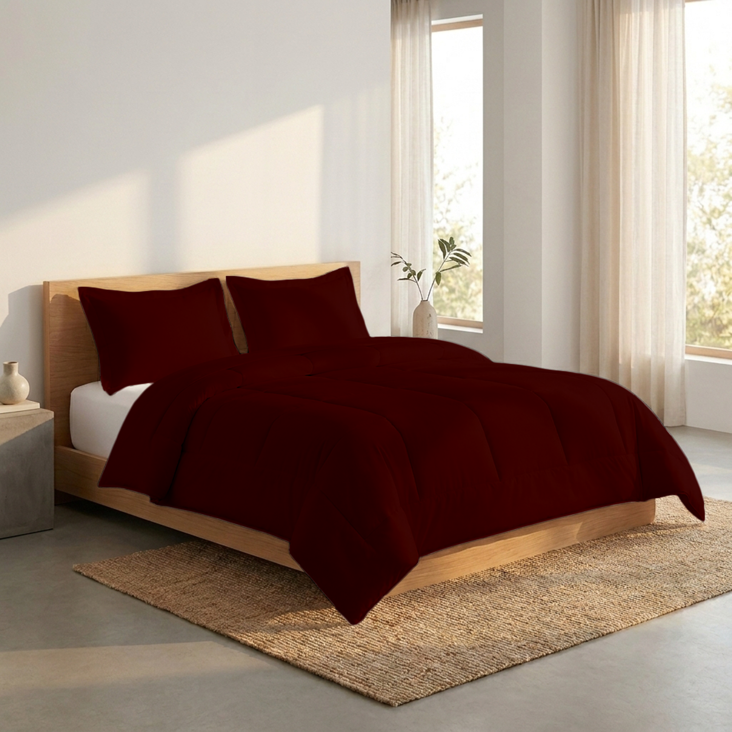 Burgundy 150 GSM Comforter