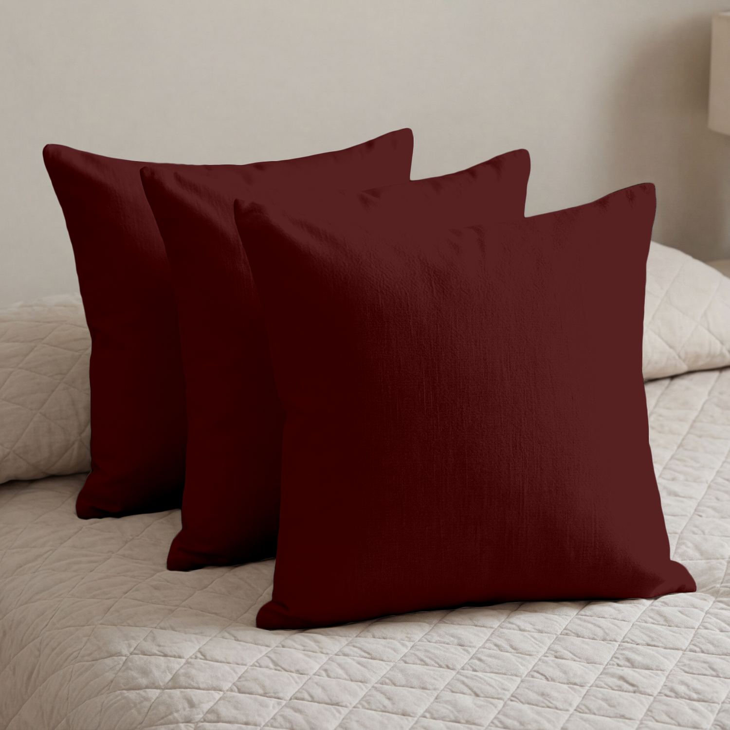Burgundy Cushion Covers