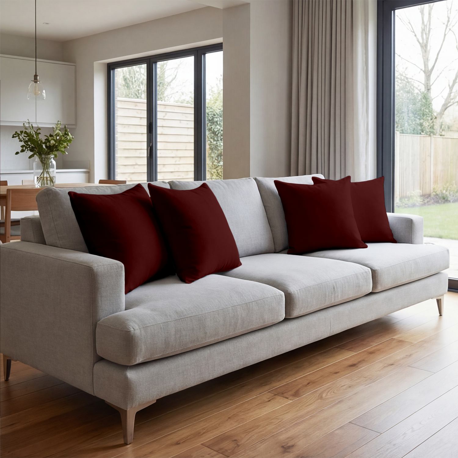 Burgundy Cushion Covers