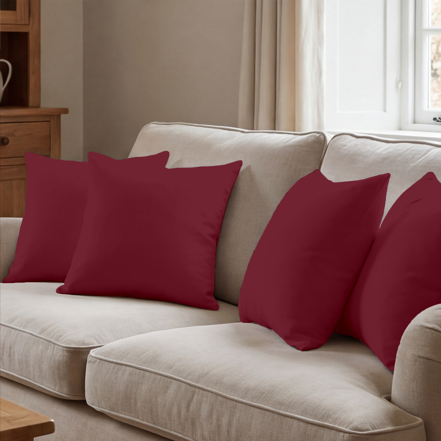 Burgundy Cushion Covers