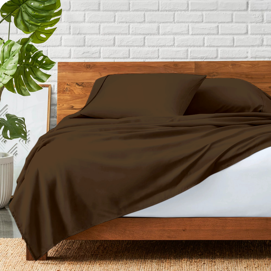 Flat Chocolate Bed Sheet