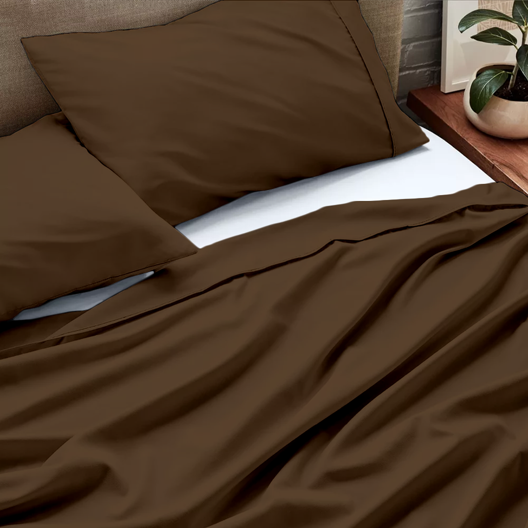 Flat Chocolate Bed Sheet