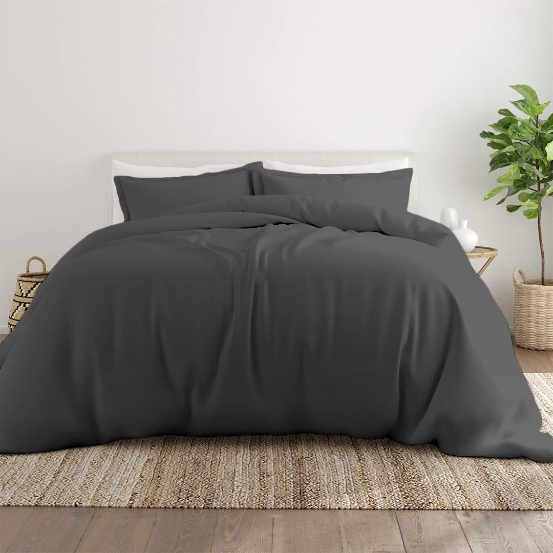 Dark Grey Duvet Cover 300 tc