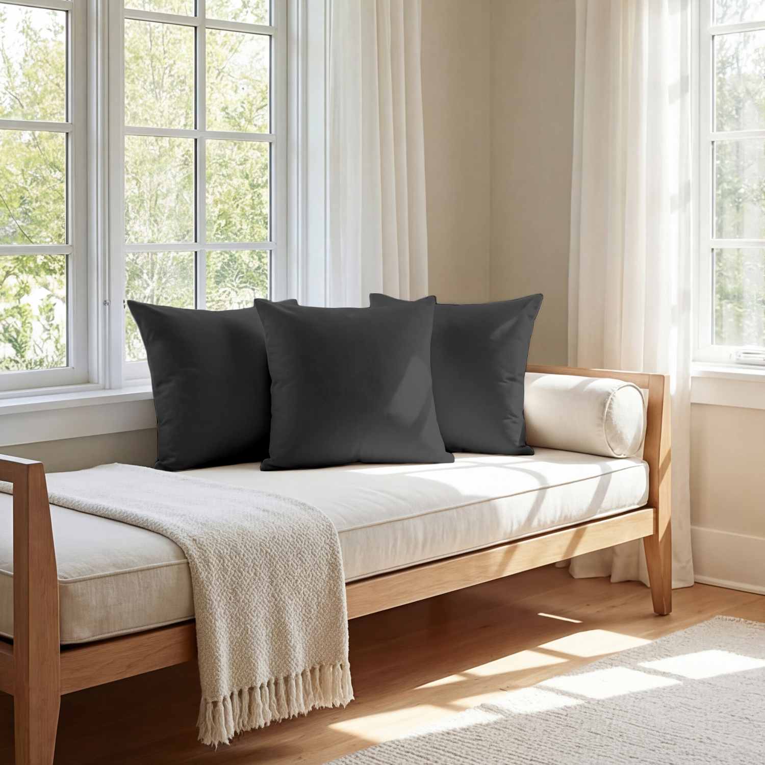 Dark Grey Cushion Covers