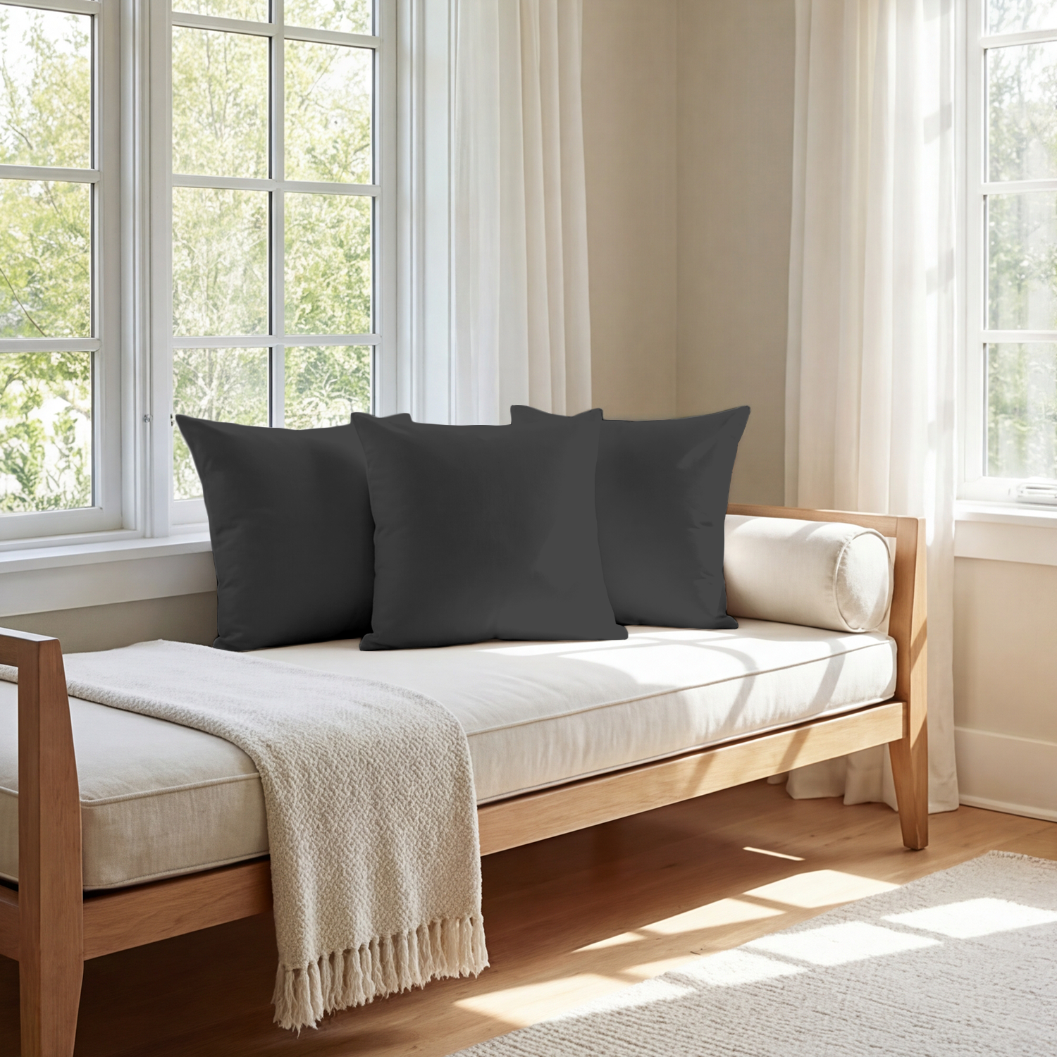 Dark Grey Cushion Covers