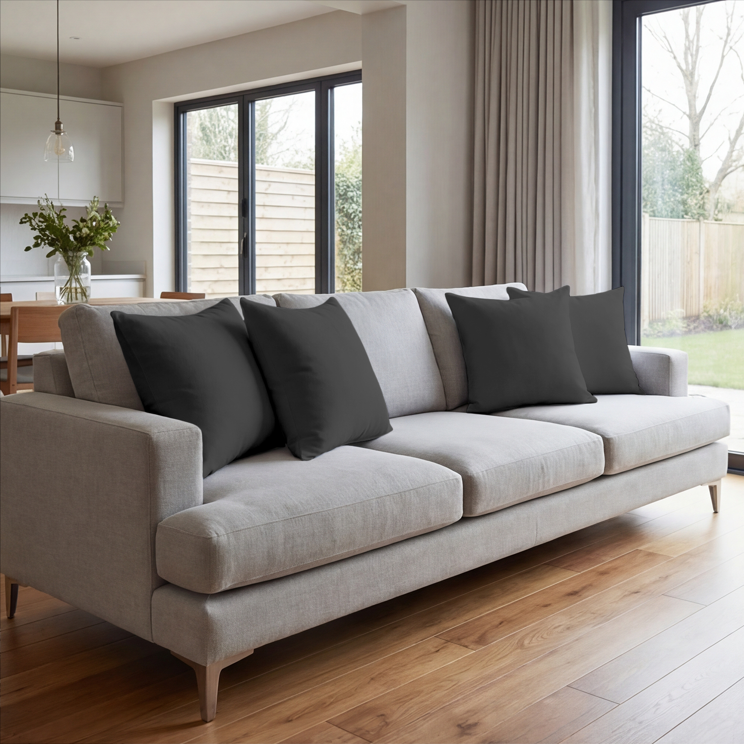 Dark Grey Cushion Covers