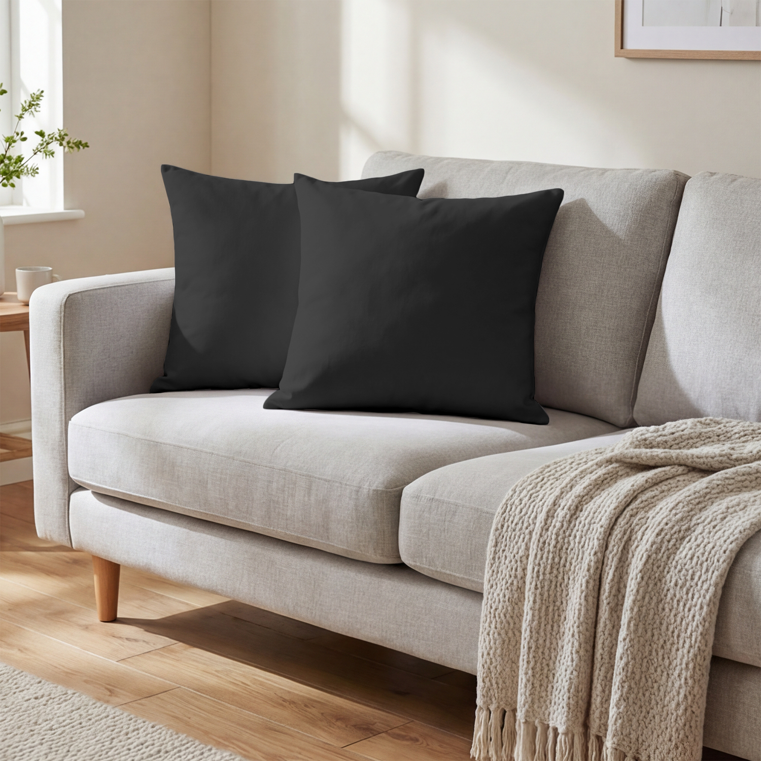 Dark Grey Cushion Covers