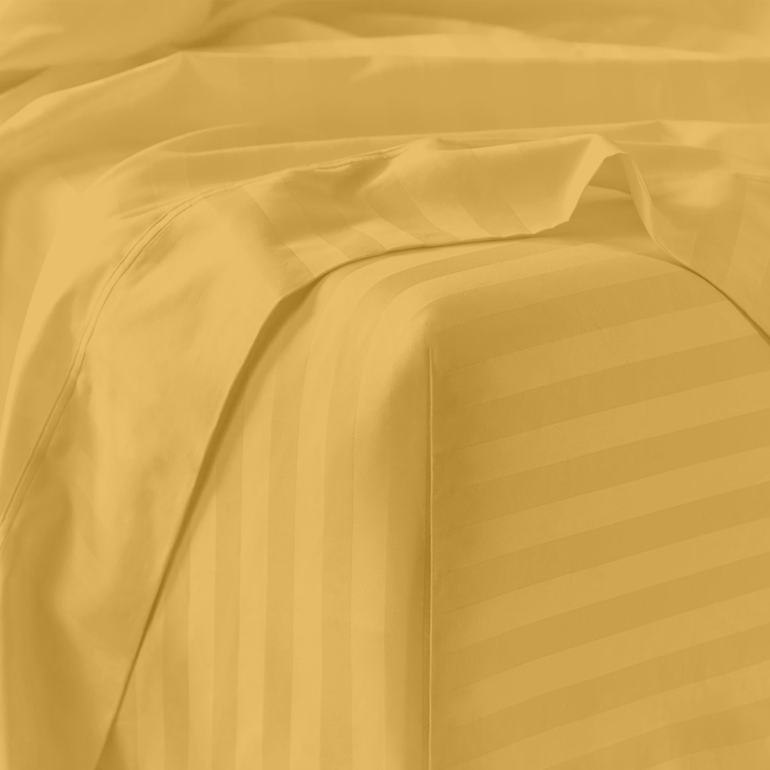 Gold Stripe Bed Sheet Sets