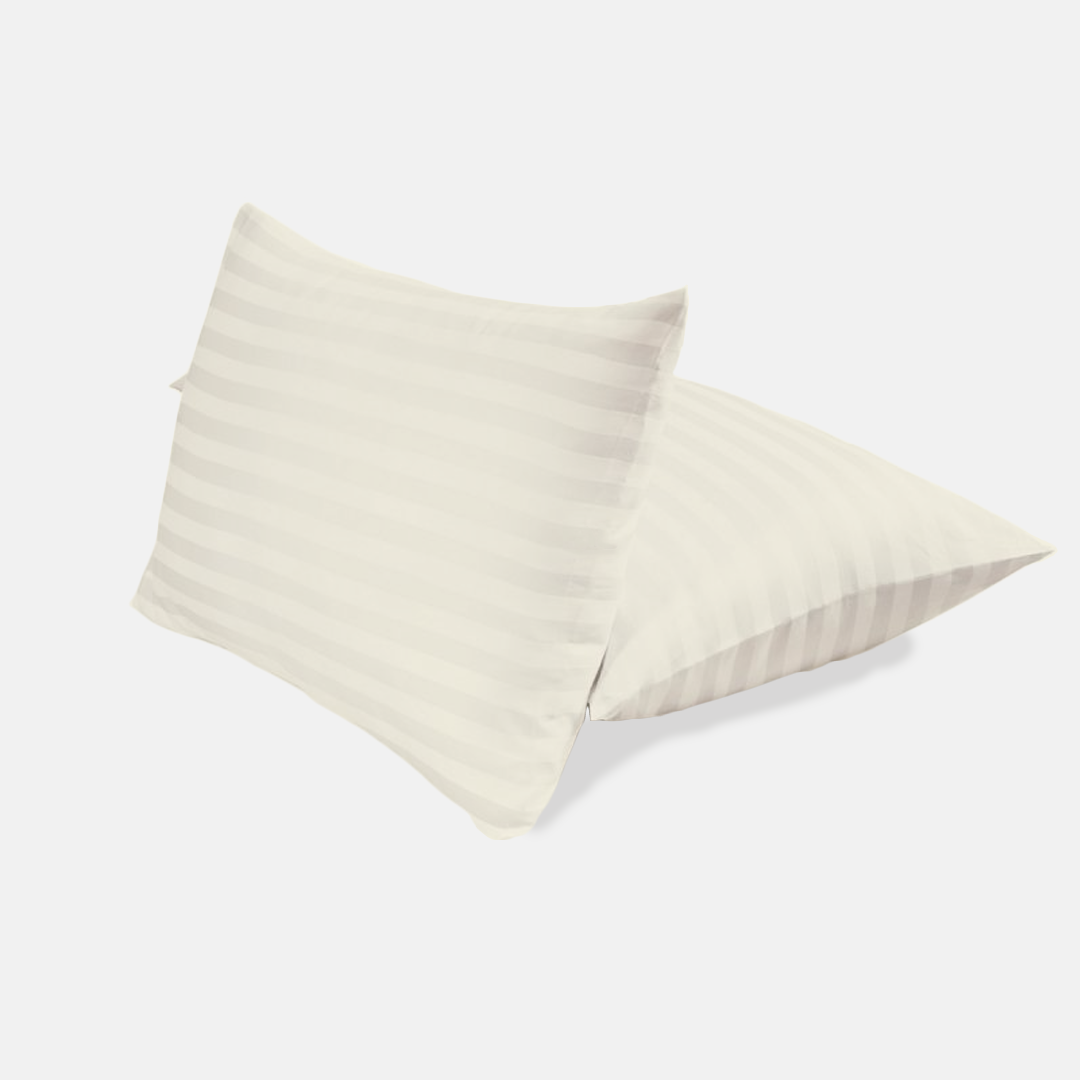 Ivory Stripe Pillow Cover