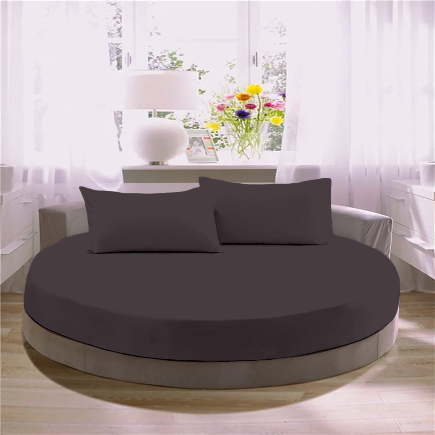 Lavender Round Fitted Bed Sheets