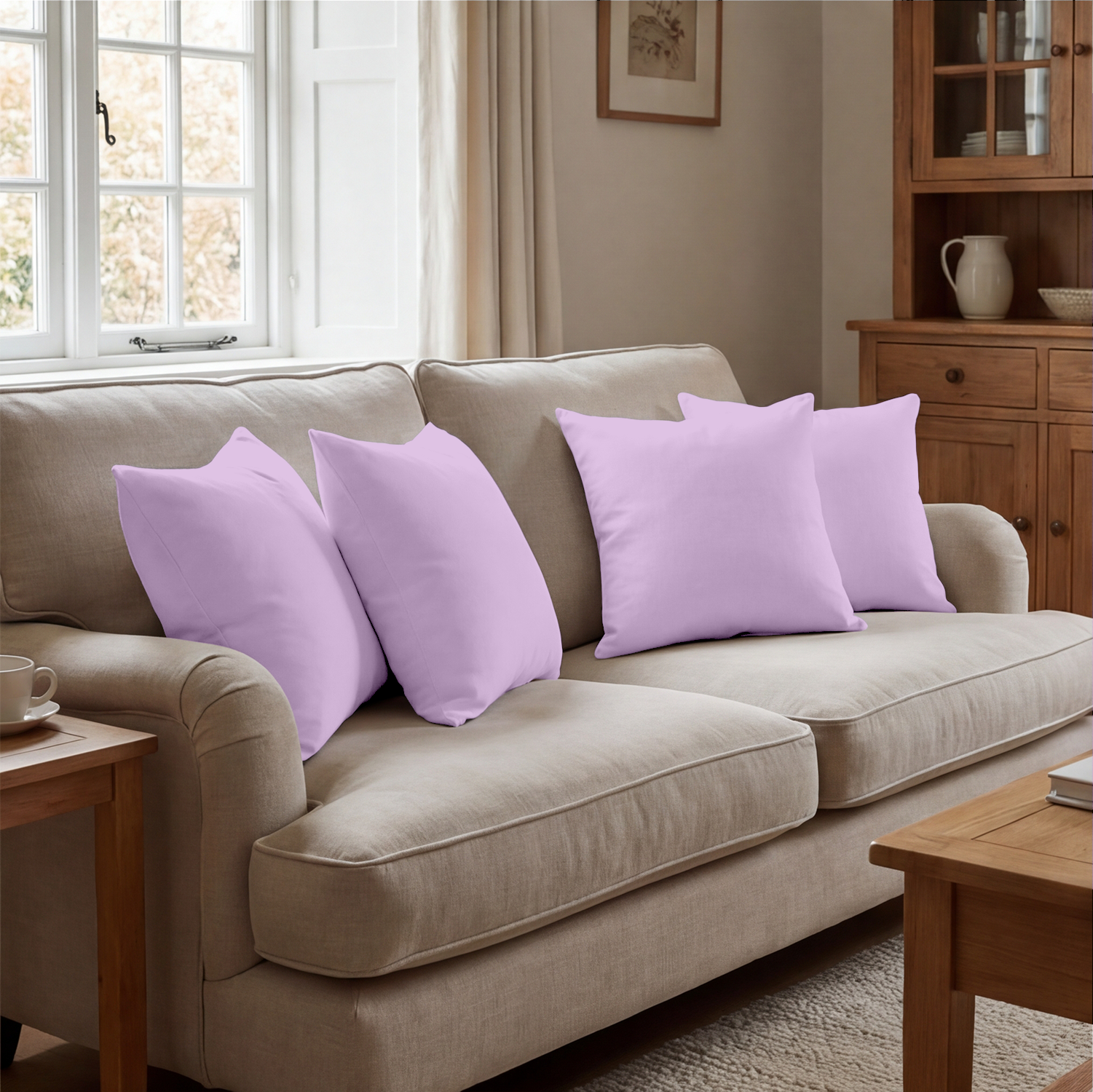 Lilac Cushion Covers