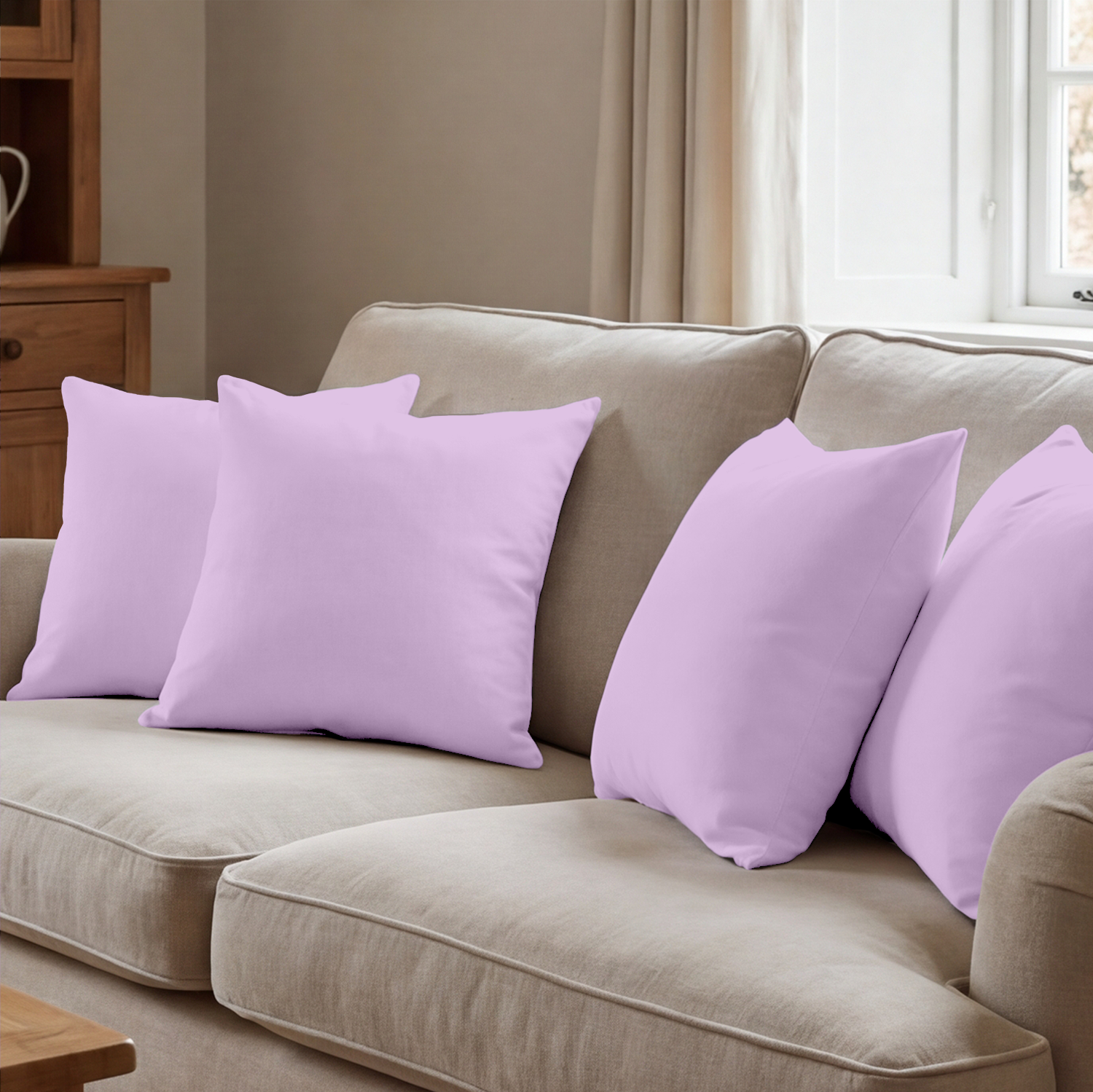 Lilac Cushion Covers
