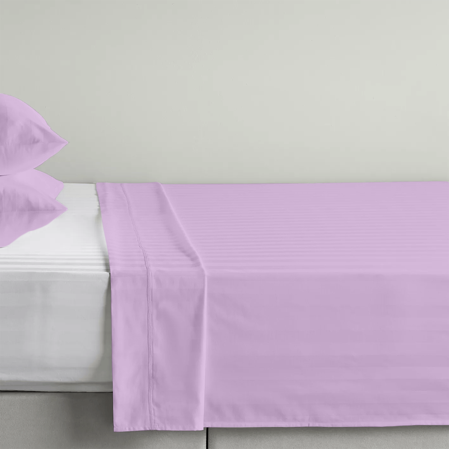 Lilac Stripe Bed Sheets