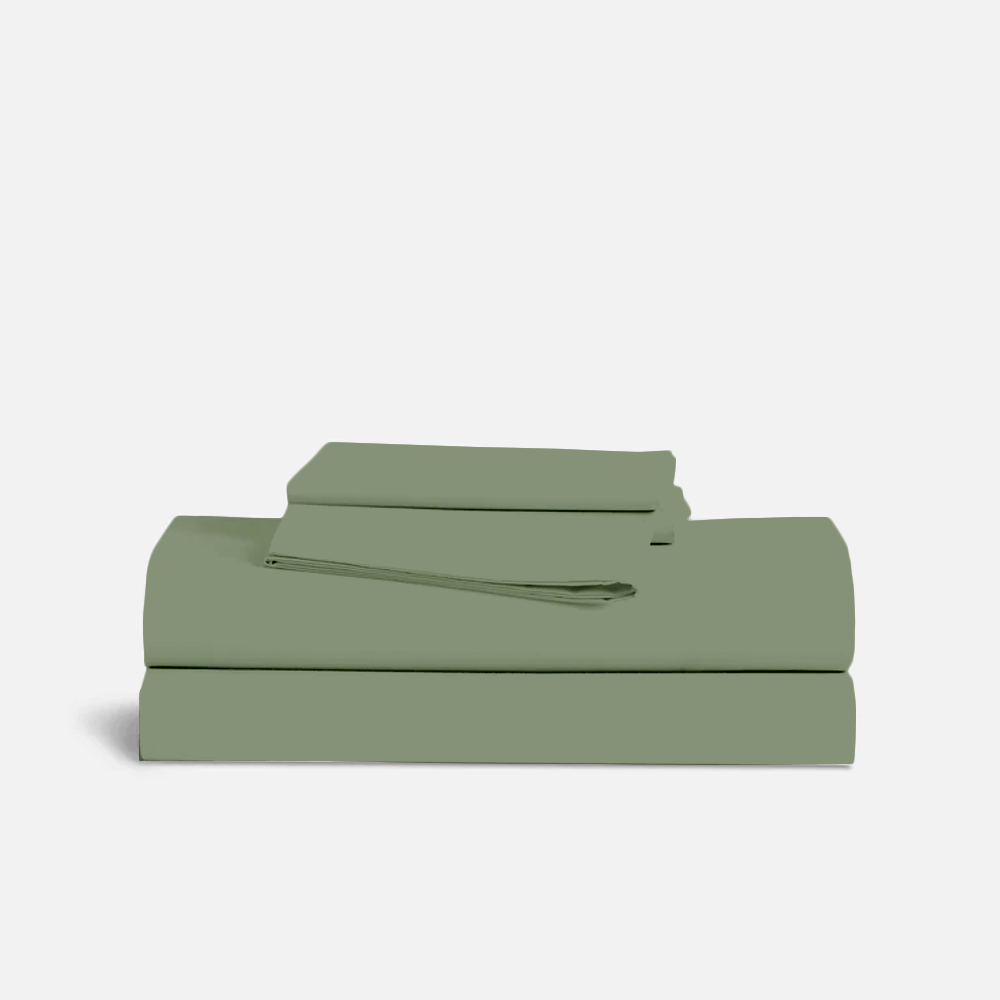 Moss Green Bed Sheet Set