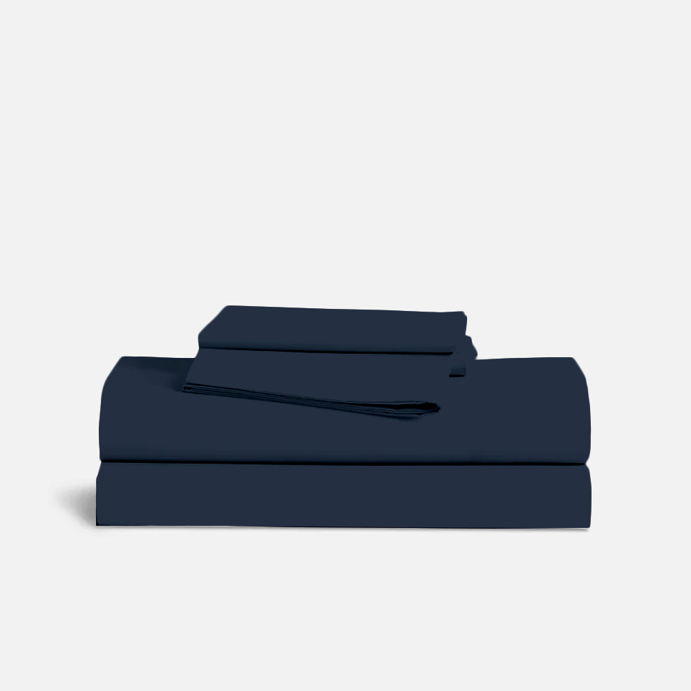 Navy Blue Bed Sheet Set