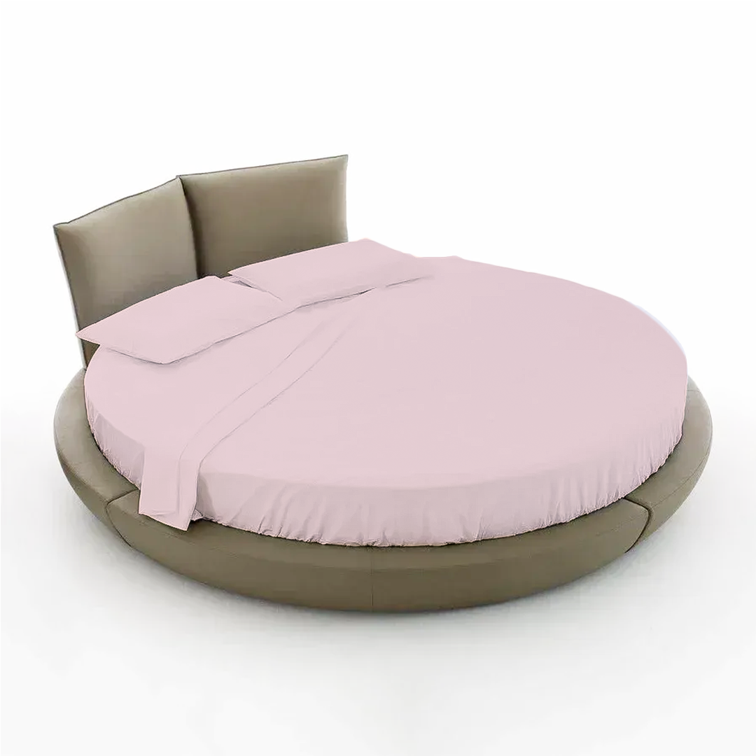 Peach Round Bed Sheets