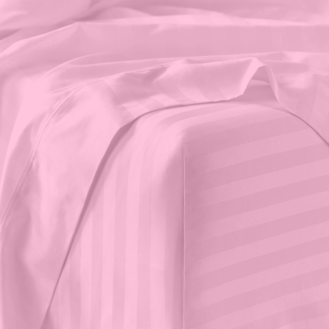 Pink Stripe Bed Sheet Sets