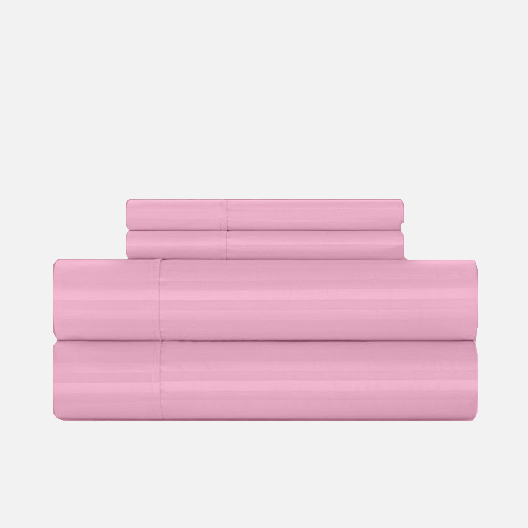 Pink Stripe Bed Sheet Sets