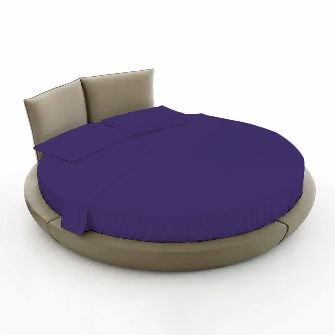 Purple Round Bed Sheets