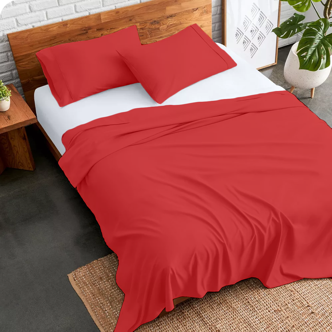 Red Bed Sheets