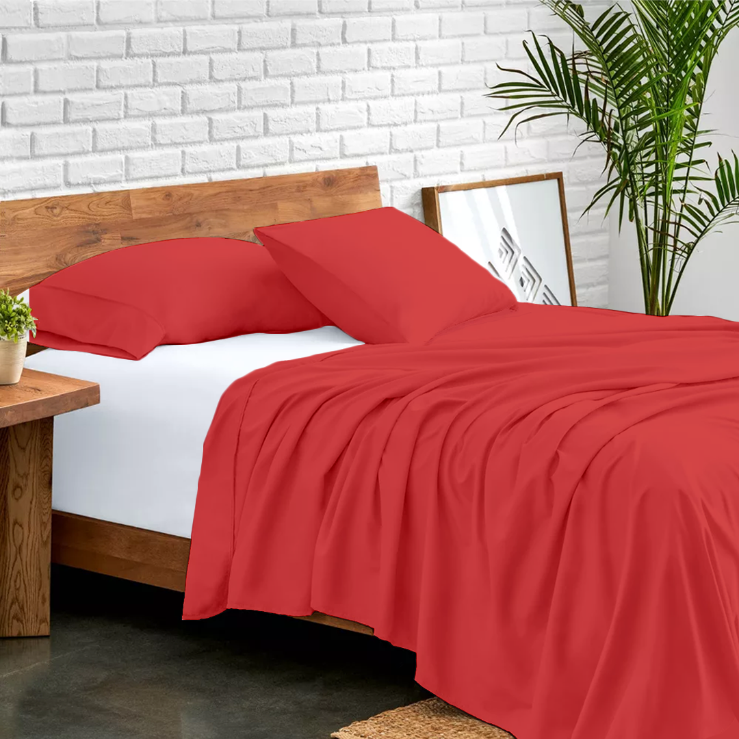 Red Bed Sheets