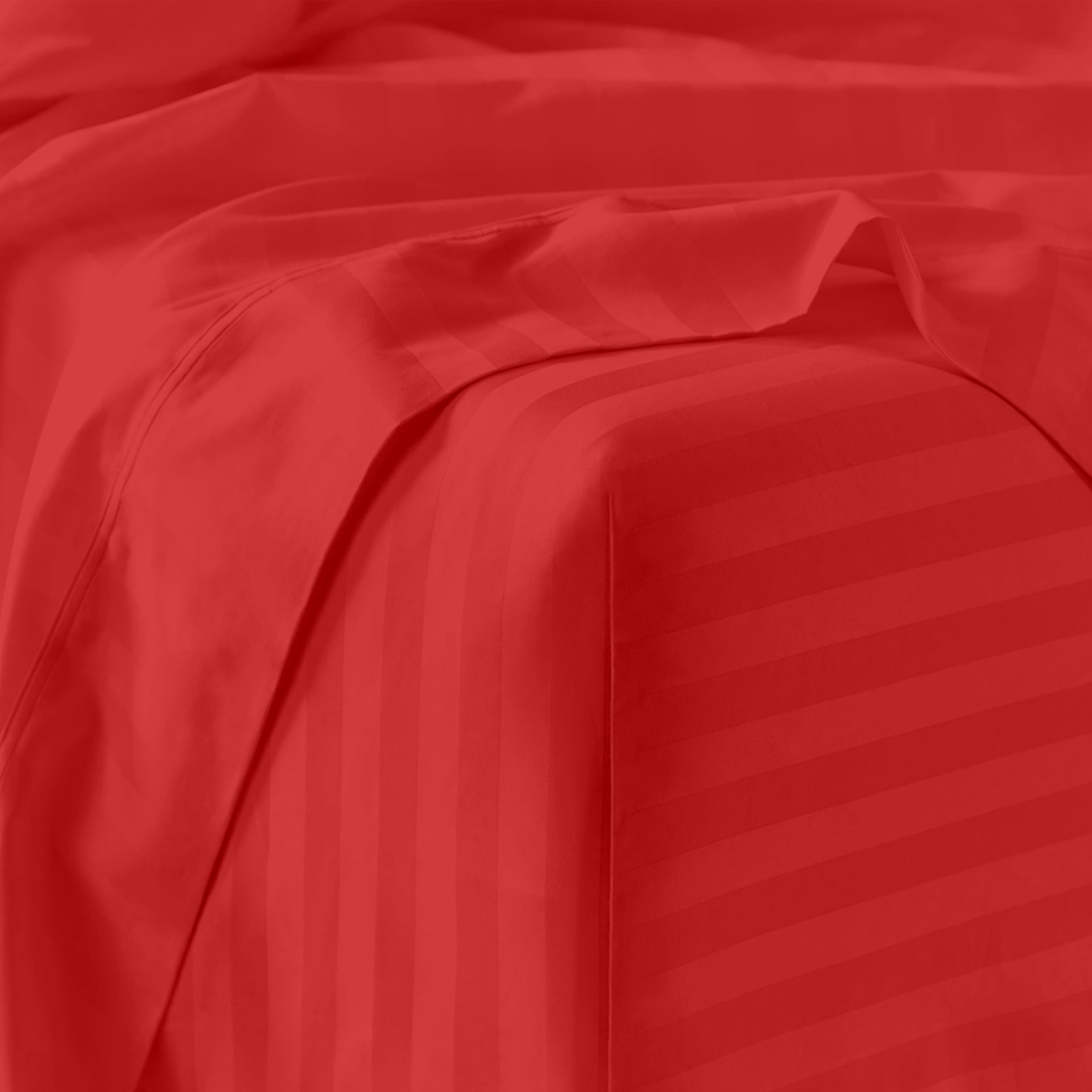 Red Stripe Bed Sheet Sets