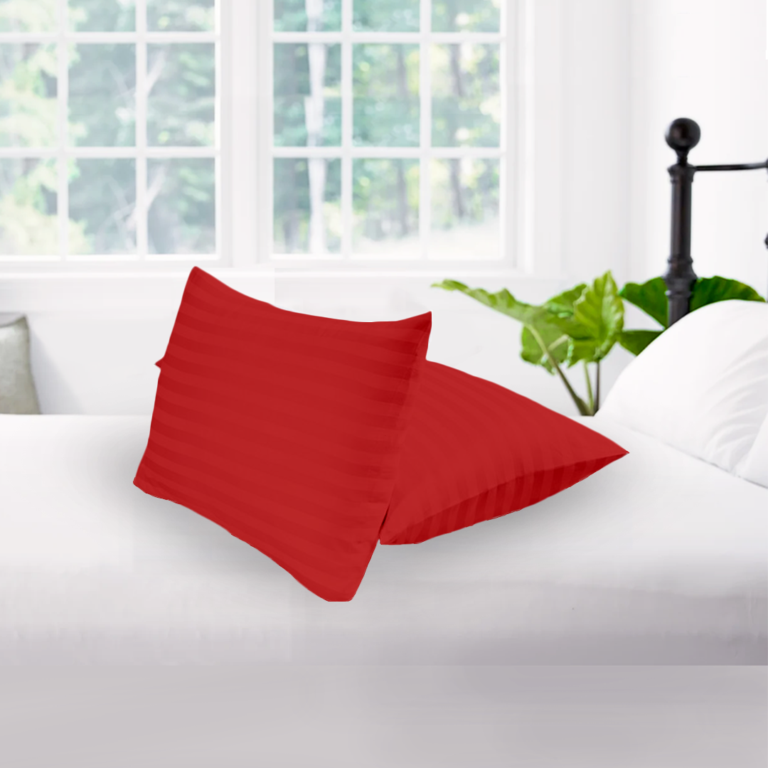 Red Stripe Pillow Covers