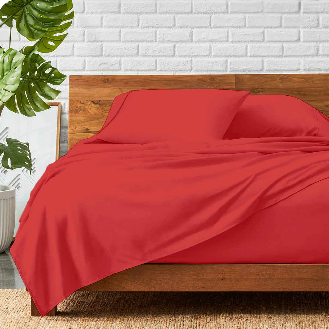 Red Bed Sheet Sets