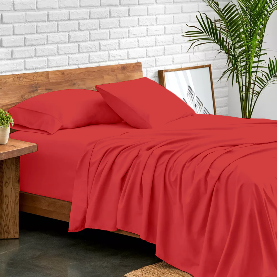 Red Bed Sheet Sets