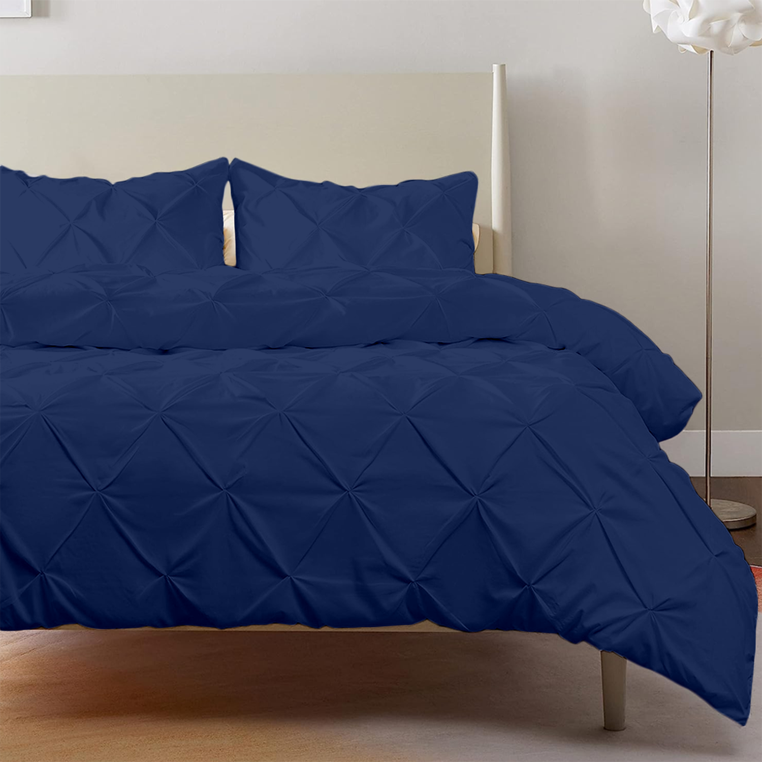 Royal Blue Pintuck Duvet Covers