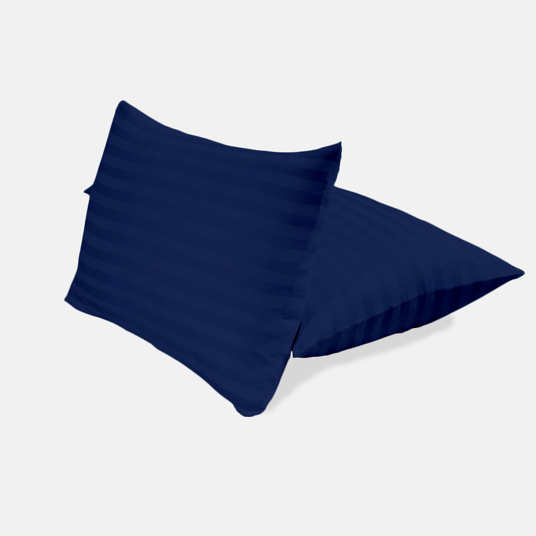 Royal Blue Stripe Pillow Covers