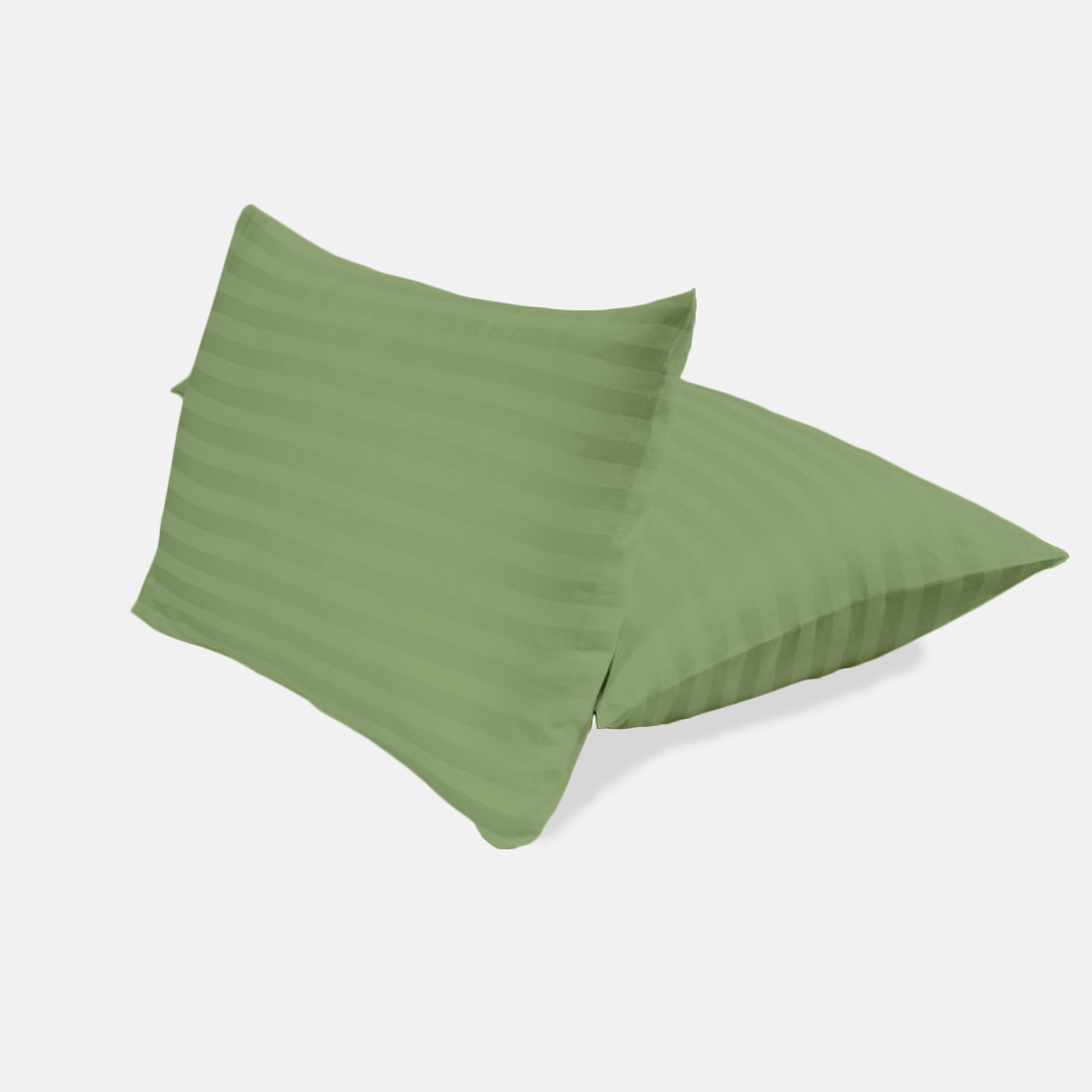 Sage Green Stripe Pillow Cover