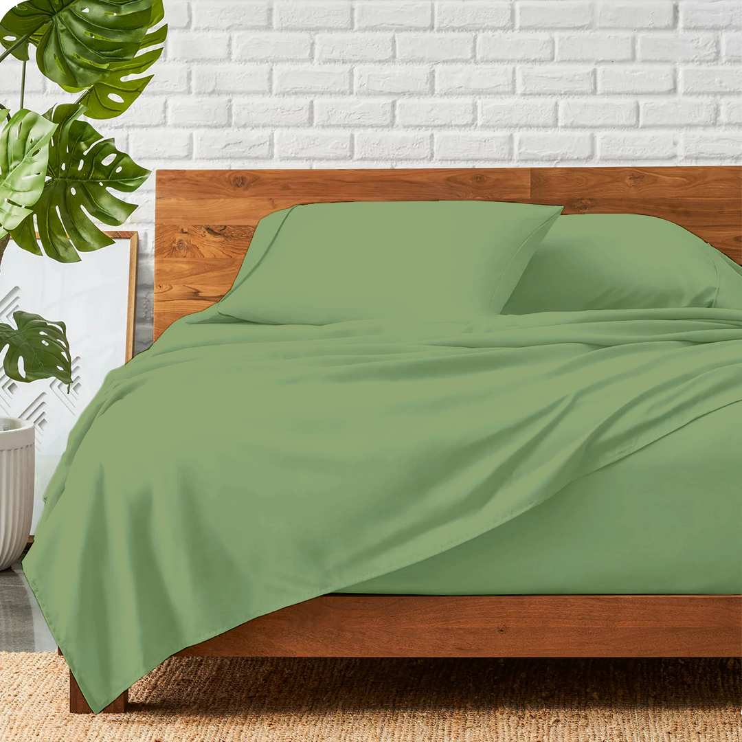 Sage Green Bed Sheet Set