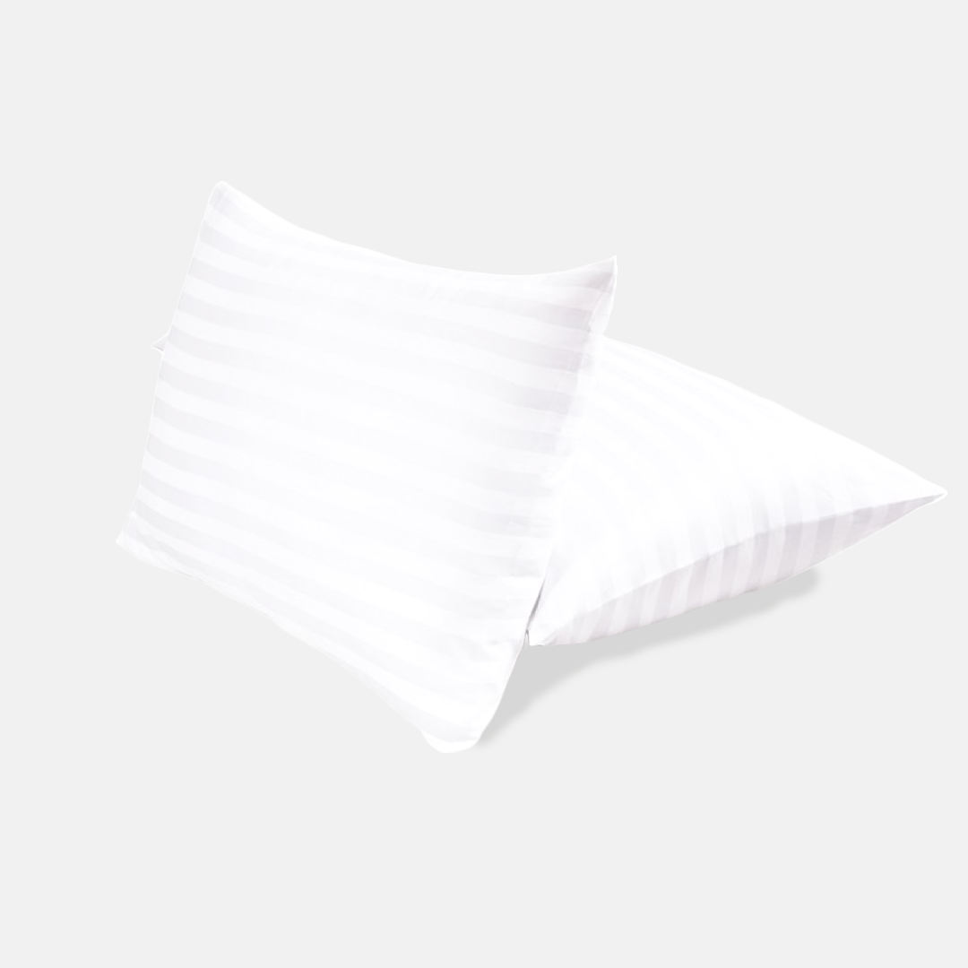White Stripe Pillow Covers