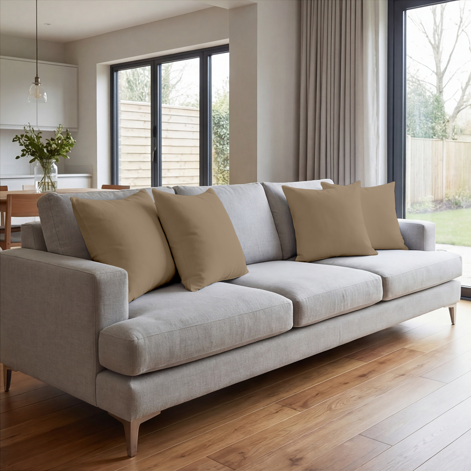 Taupe Cushion Covers