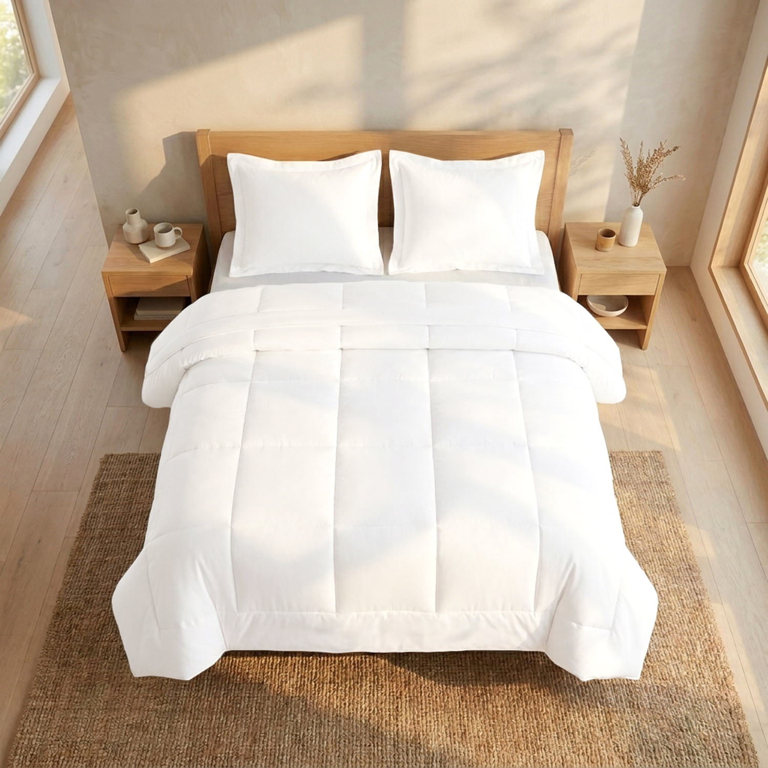 White 200 GSM All Season Comforter