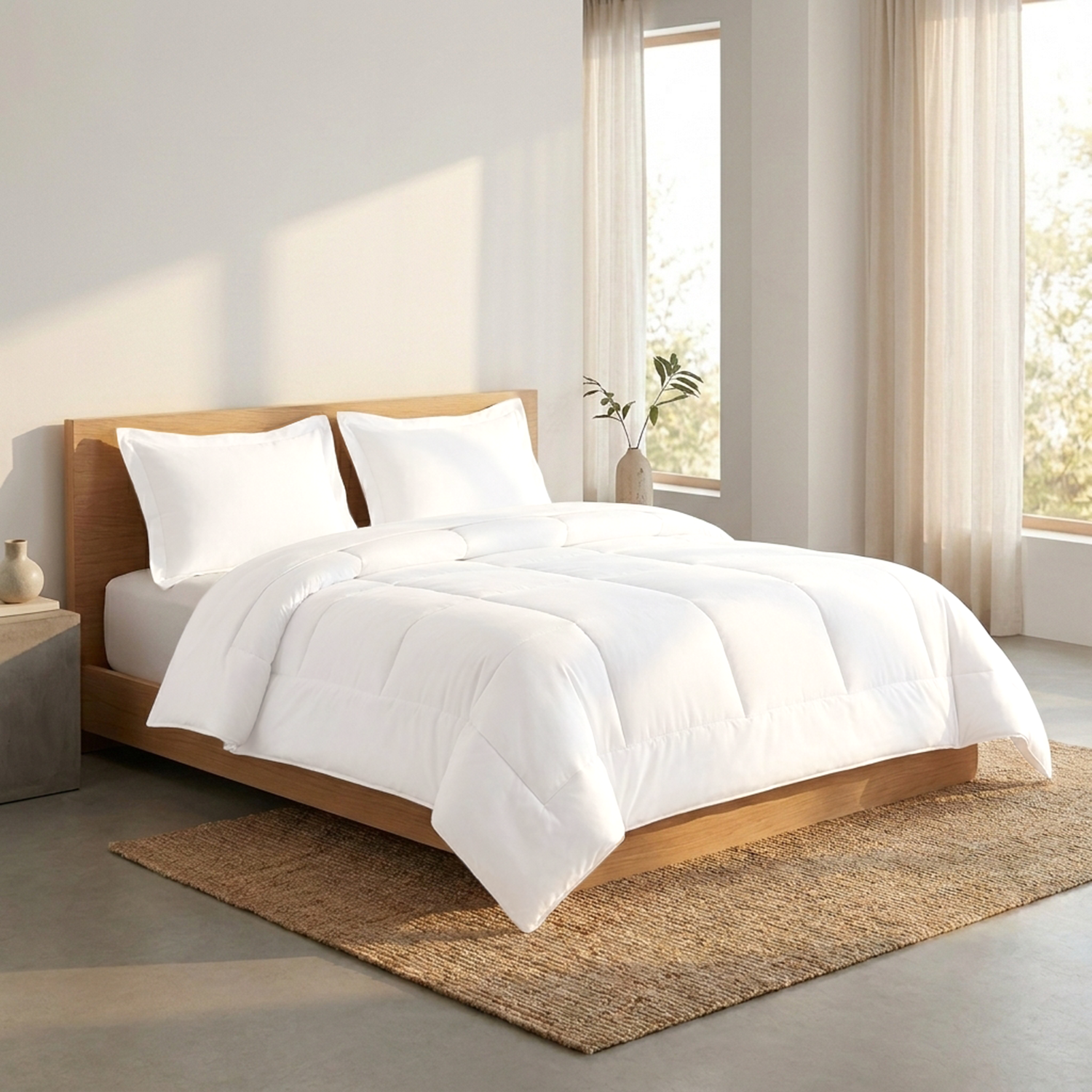 White 200 GSM All Season Comforter