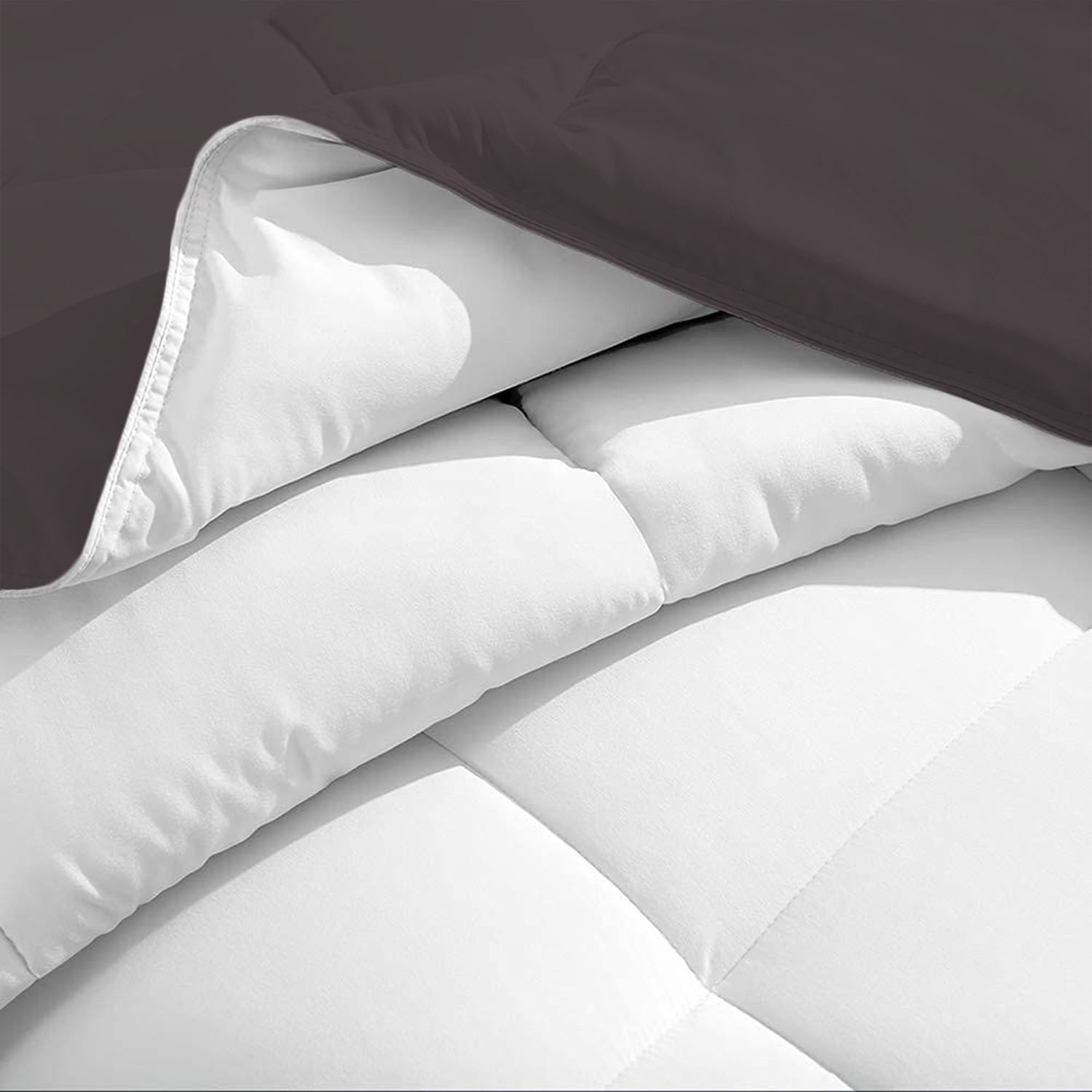 Lavender and White Reversible Comforter